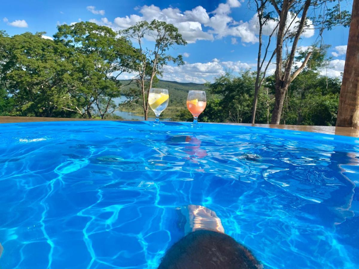 Chale Com Jacuzzi Vista Do Lago Alexania Ngoại thất bức ảnh