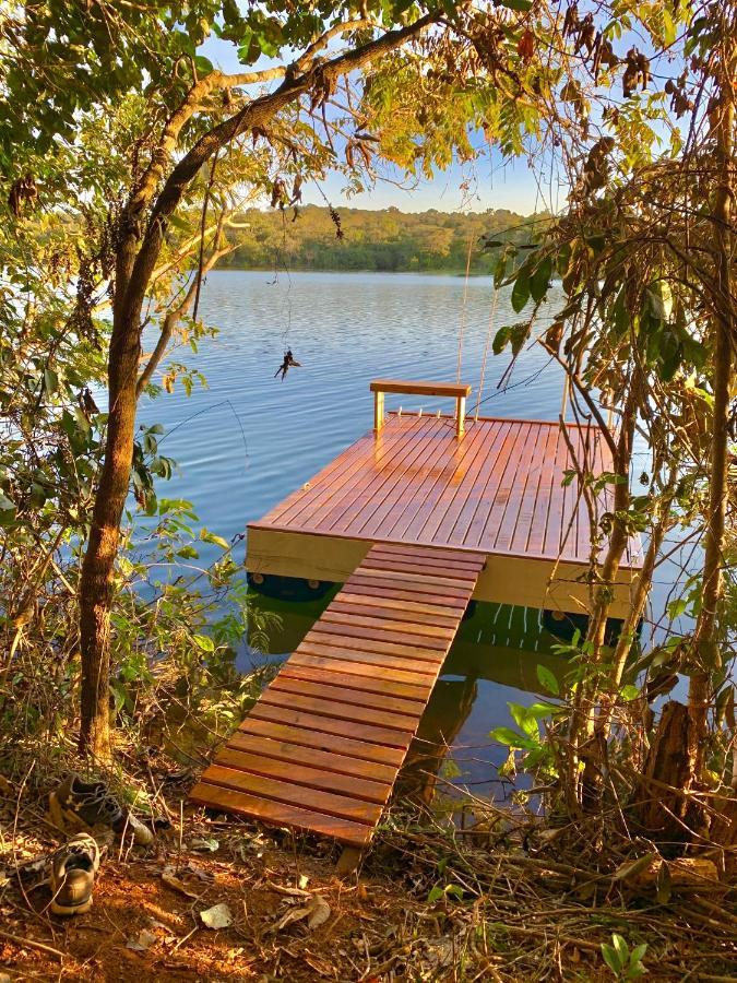 Chale Com Jacuzzi Vista Do Lago Alexania Ngoại thất bức ảnh