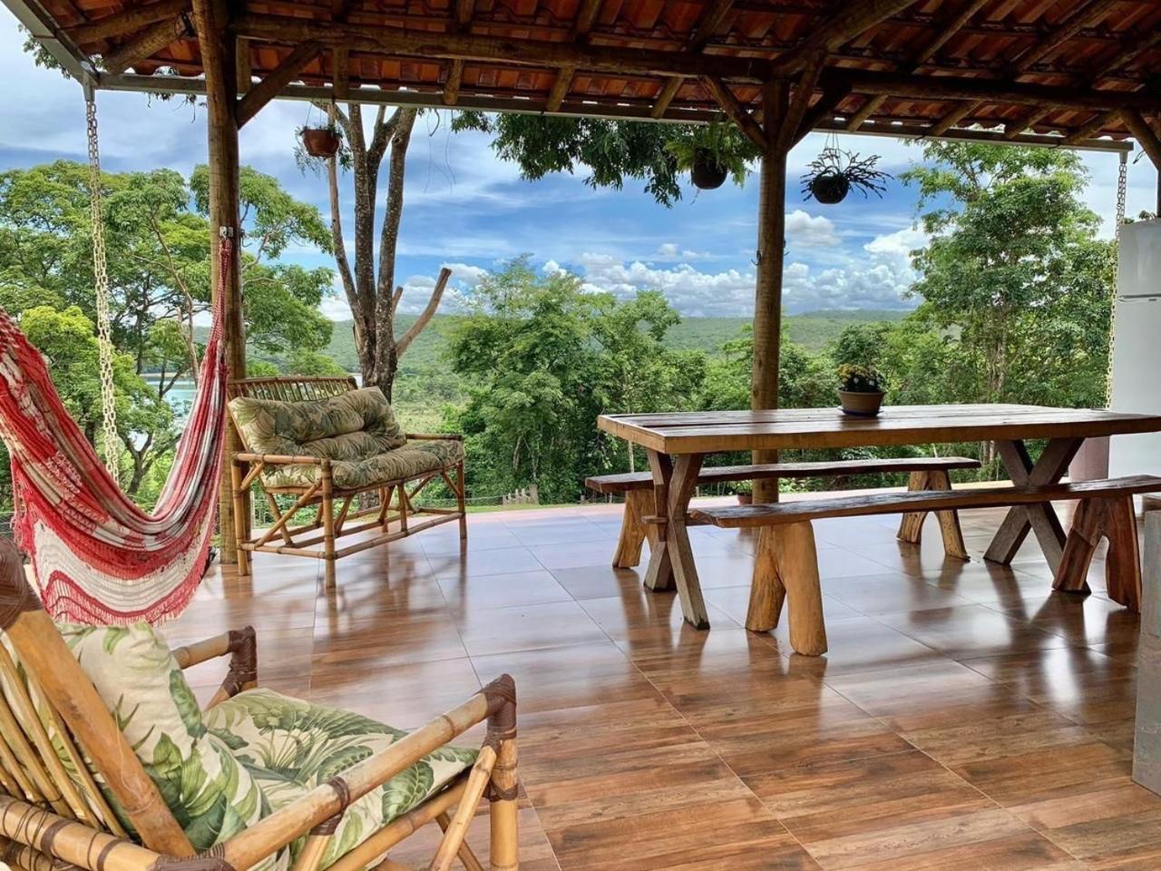 Chale Com Jacuzzi Vista Do Lago Alexania Ngoại thất bức ảnh