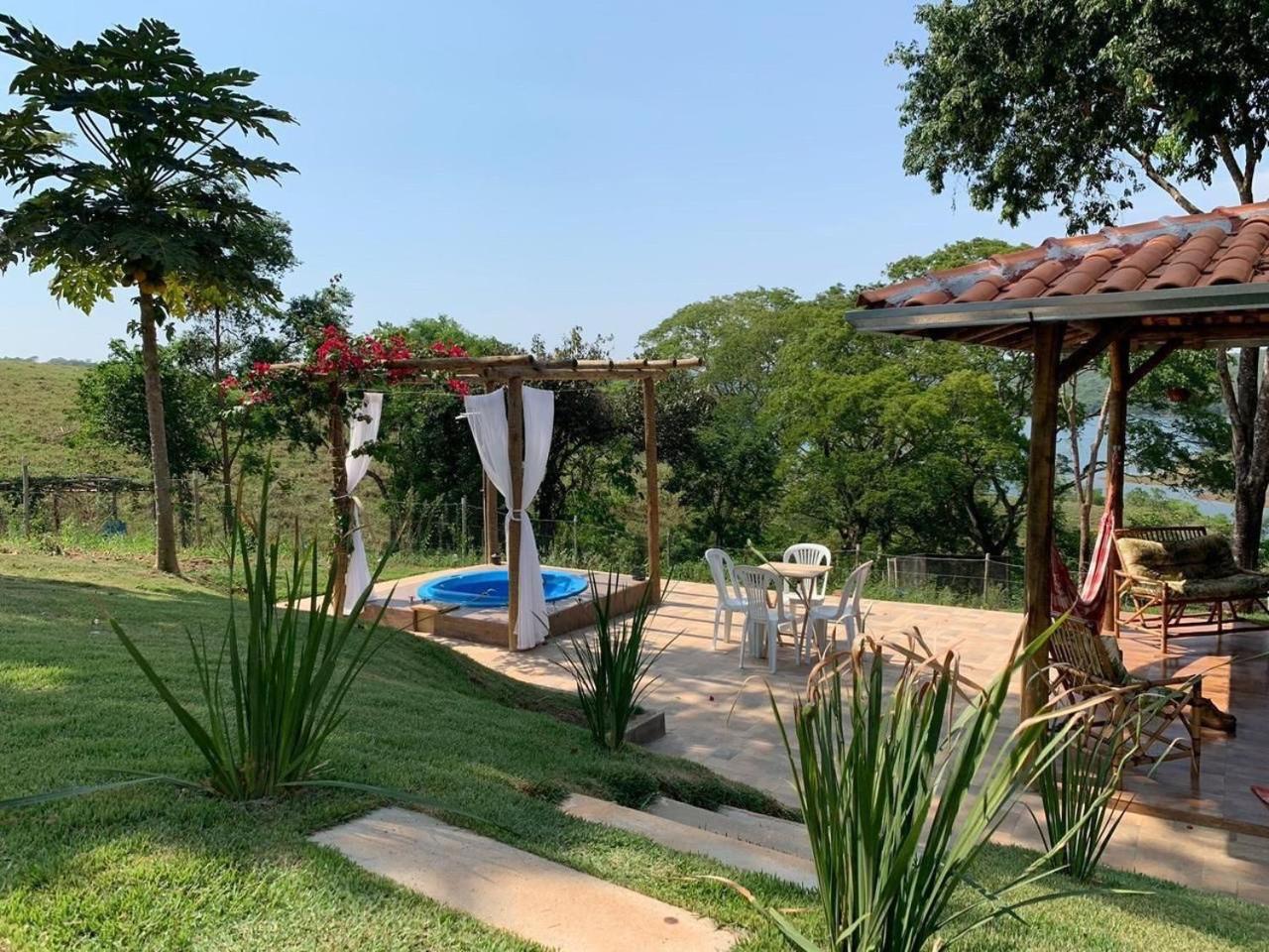 Chale Com Jacuzzi Vista Do Lago Alexania Ngoại thất bức ảnh